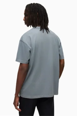Allsaints Isac T-Shirt Mit Rundhalsausschnitt, Blau