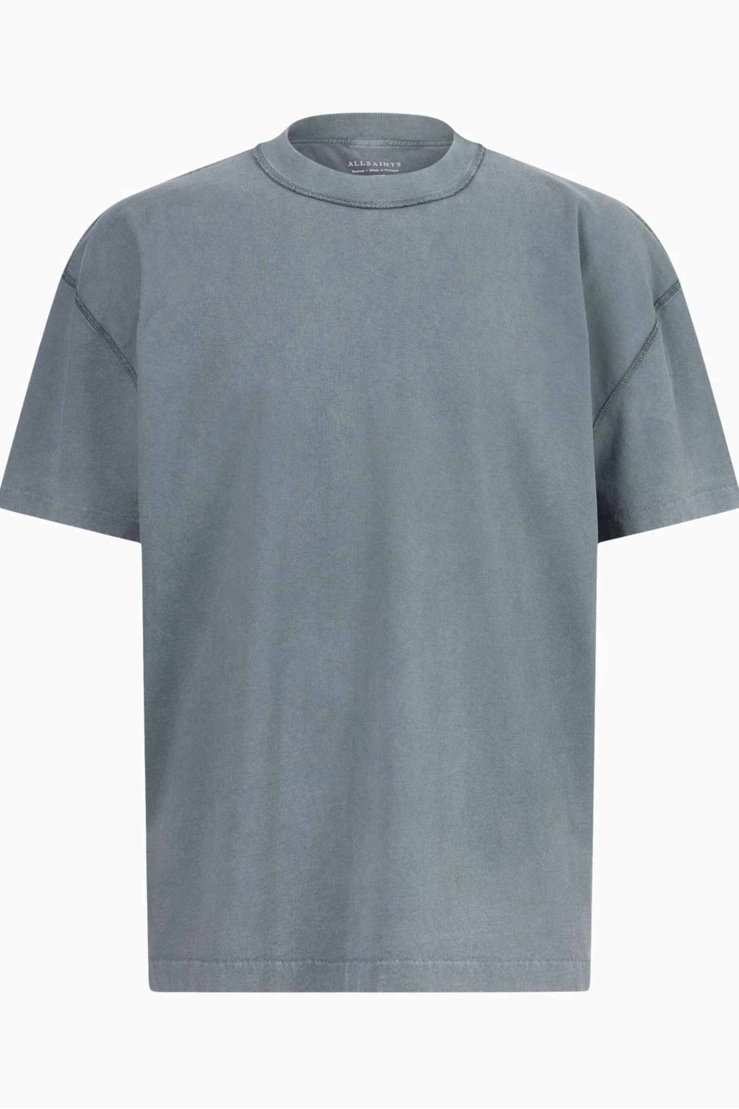 Allsaints Isac T-Shirt Mit Rundhalsausschnitt, Blau 4 Allsaints Isac T-Shirt Mit Rundhalsausschnitt, Blau – Bild 4