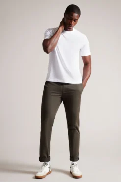 Ted Baker Wilkin Short Sleeved Branded White T-Shirt 7 Ted Baker Wilkin Short Sleeved Branded White T-Shirt -Nike || Ted Baker Shop 138560s3 scaled