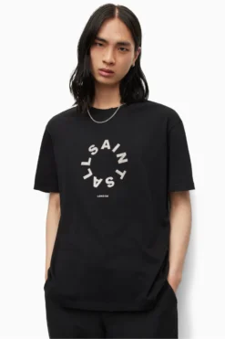 Allsaints Valence Top Mit Rundhalsausschnitt, Schwarz