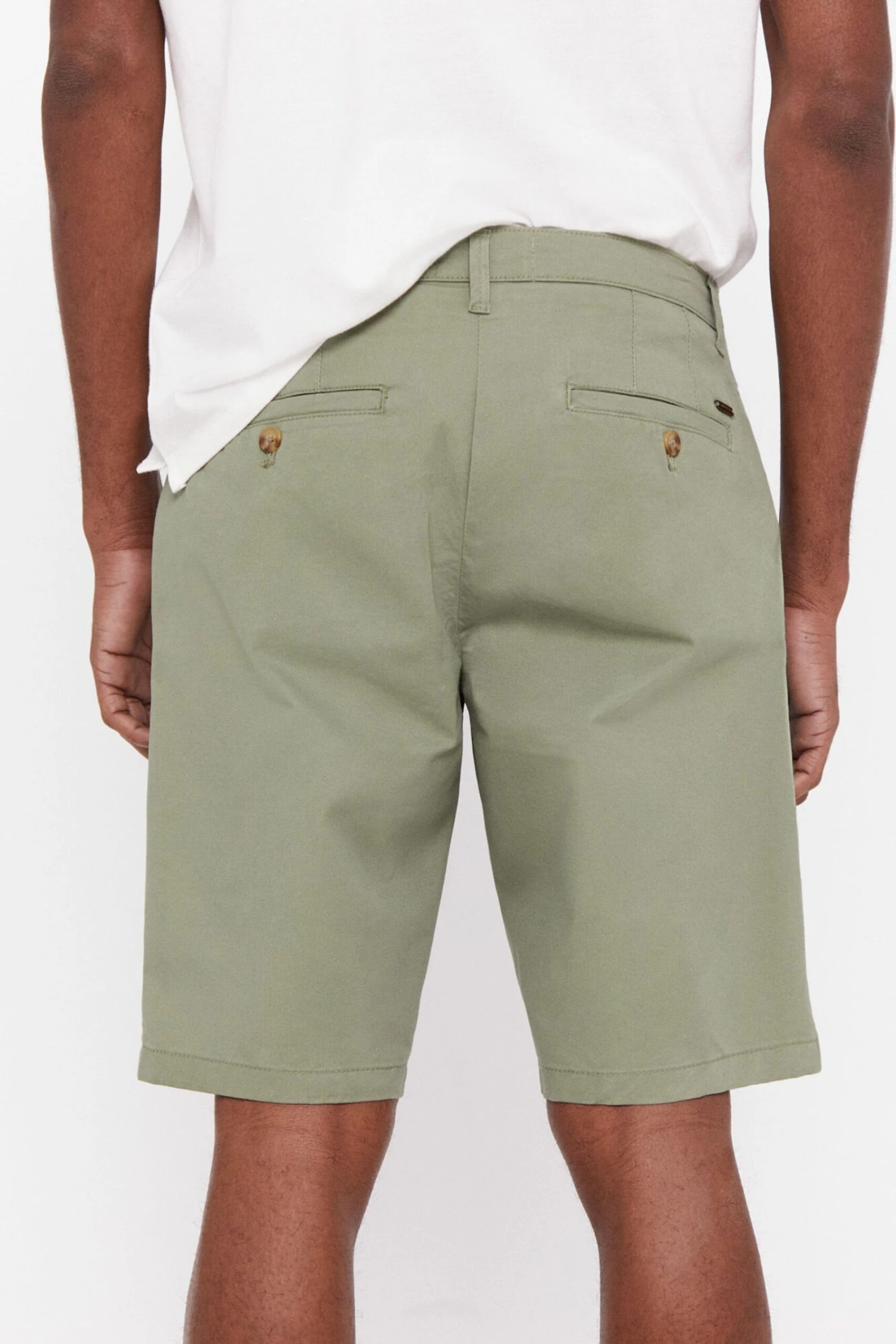 Cortefiel Basic-Bermudashorts, Grün 3 Cortefiel Basic-Bermudashorts, Grün – Bild 3