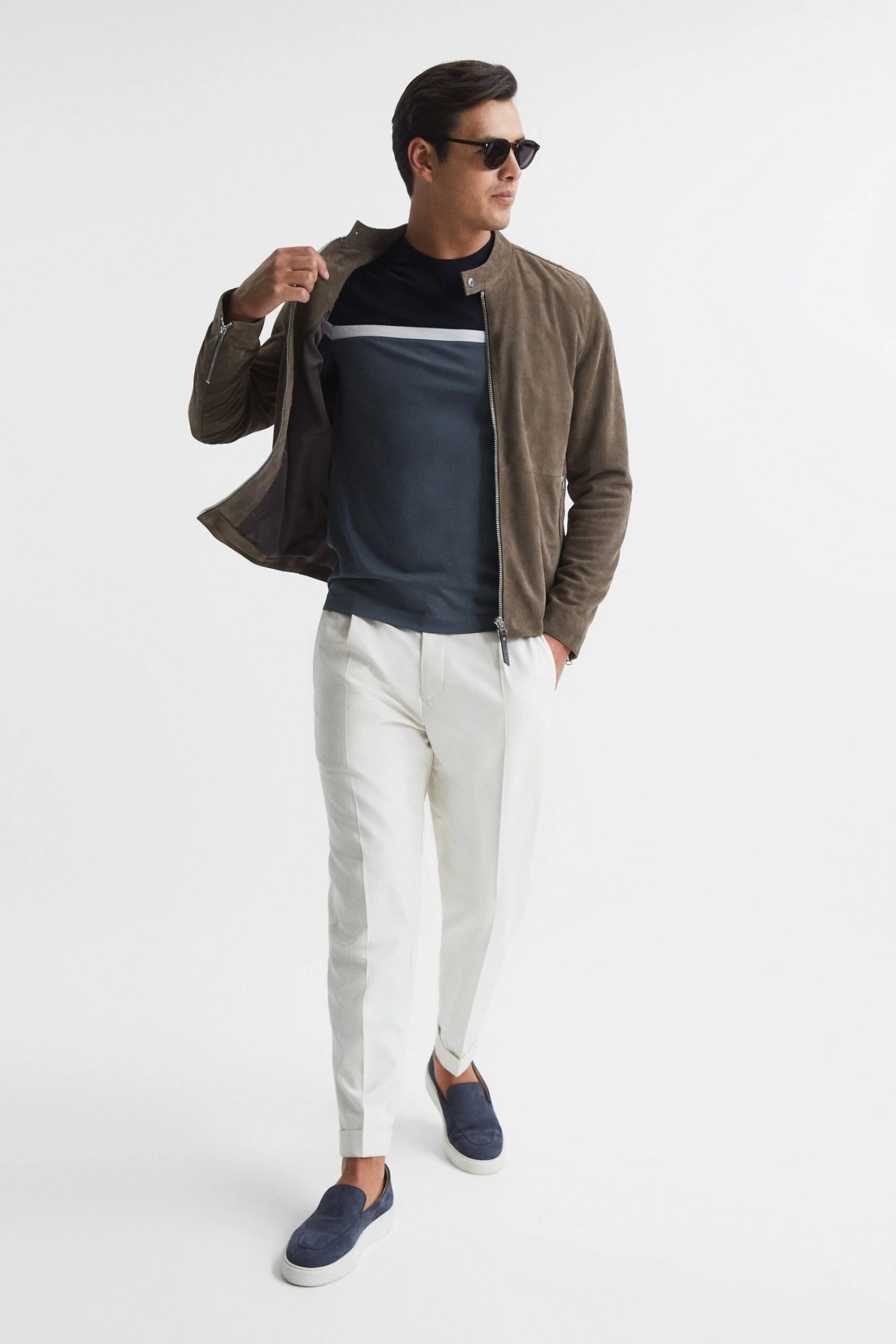 Reiss Max T-Shirt Aus Mercerisierter Baumwolle Mit Blockfarben 3 Reiss Max T-Shirt Aus Mercerisierter Baumwolle Mit Blockfarben – Bild 3