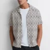 Reiss Cedar Jacquardhemd Mit Reverskragen