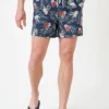 Crew Clothing Company Badeshorts Mit Floralem Print, Blau