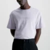 Calvin Klein Comfort T-Shirt Mit Logo, Violett