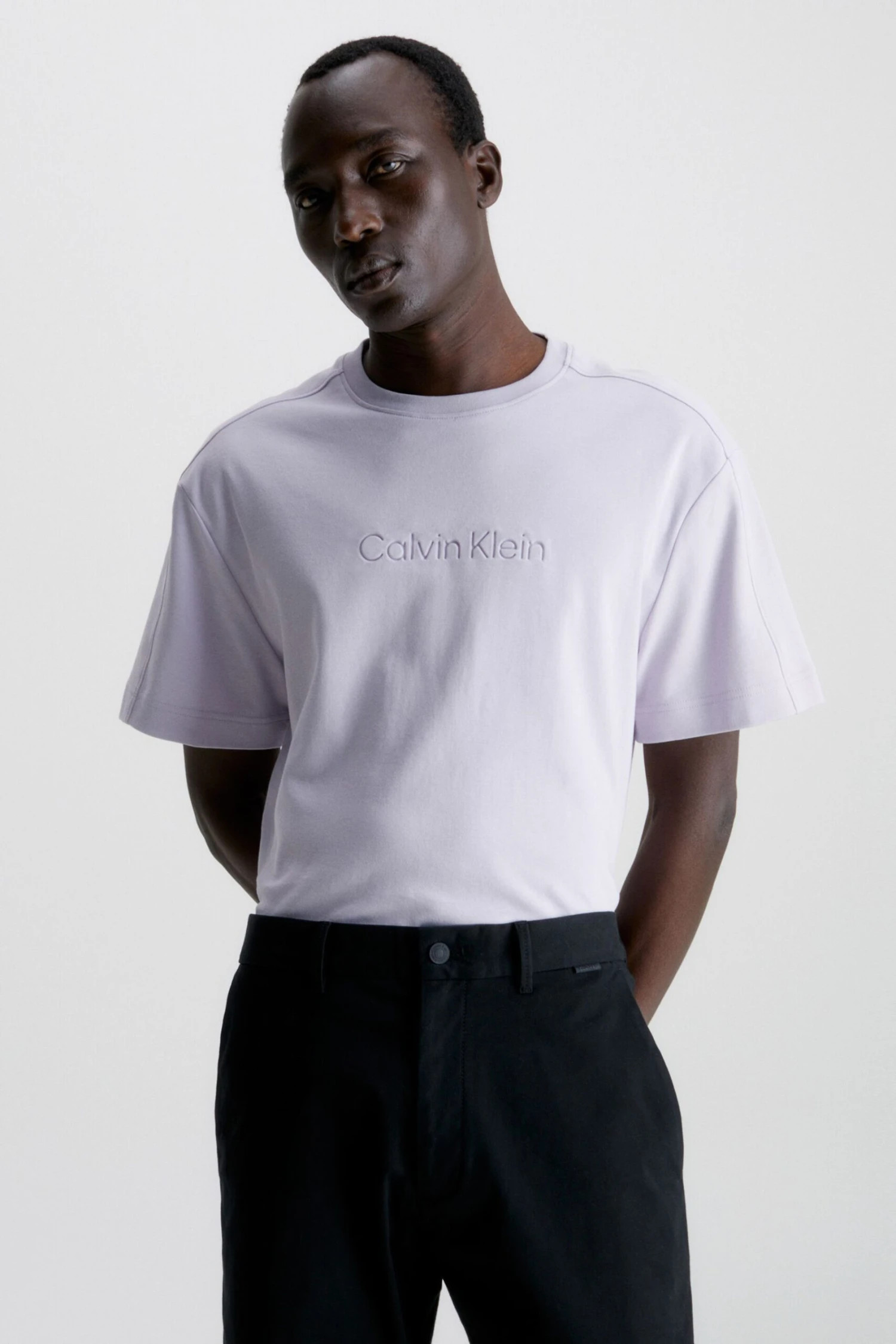 Calvin Klein Comfort T-Shirt Mit Logo, Violett 1 Calvin Klein Comfort T-Shirt Mit Logo, Violett