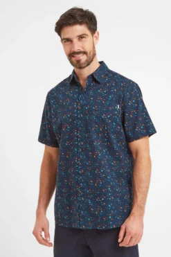 Tog 24 Herren Conrad Kurzärmeliges Hemd, Blau