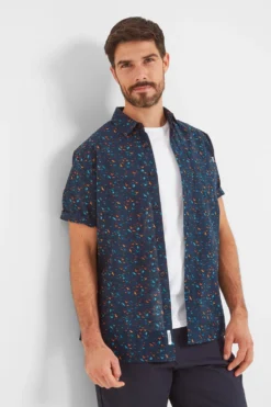 Tog 24 Herren Conrad Kurzärmeliges Hemd, Blau -Nike || Ted Baker Shop 506895s3 scaled