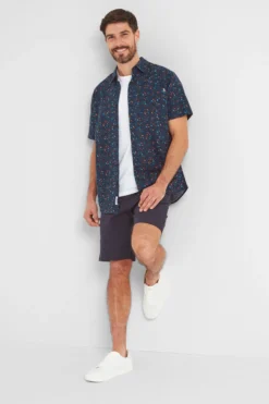 Tog 24 Herren Conrad Kurzärmeliges Hemd, Blau -Nike || Ted Baker Shop 506895s4 scaled