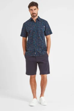 Tog 24 Herren Conrad Kurzärmeliges Hemd, Blau -Nike || Ted Baker Shop 506895s5 scaled