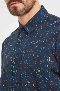 Tog 24 Herren Conrad Kurzärmeliges Hemd, Blau -Nike || Ted Baker Shop 506895s6 scaled