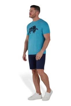 Raging Bull T-Shirt Mit Geflocktem Bullenmotiv, Blau -Nike || Ted Baker Shop 507 444s3 scaled