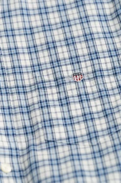 GANT Kleinkariertes Hemd Aus Popeline In Normaler Passform, Blau -Nike || Ted Baker Shop 543600s4 scaled