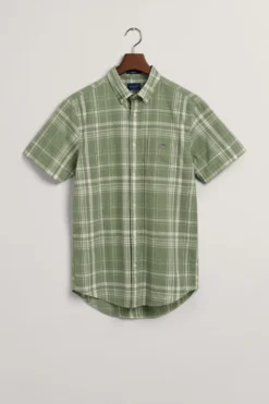 Gant Kurzärmeliges Hemd In Regular Fit Aus Baumwollleinen Mit Karomuster -Nike || Ted Baker Shop 561588s5 scaled