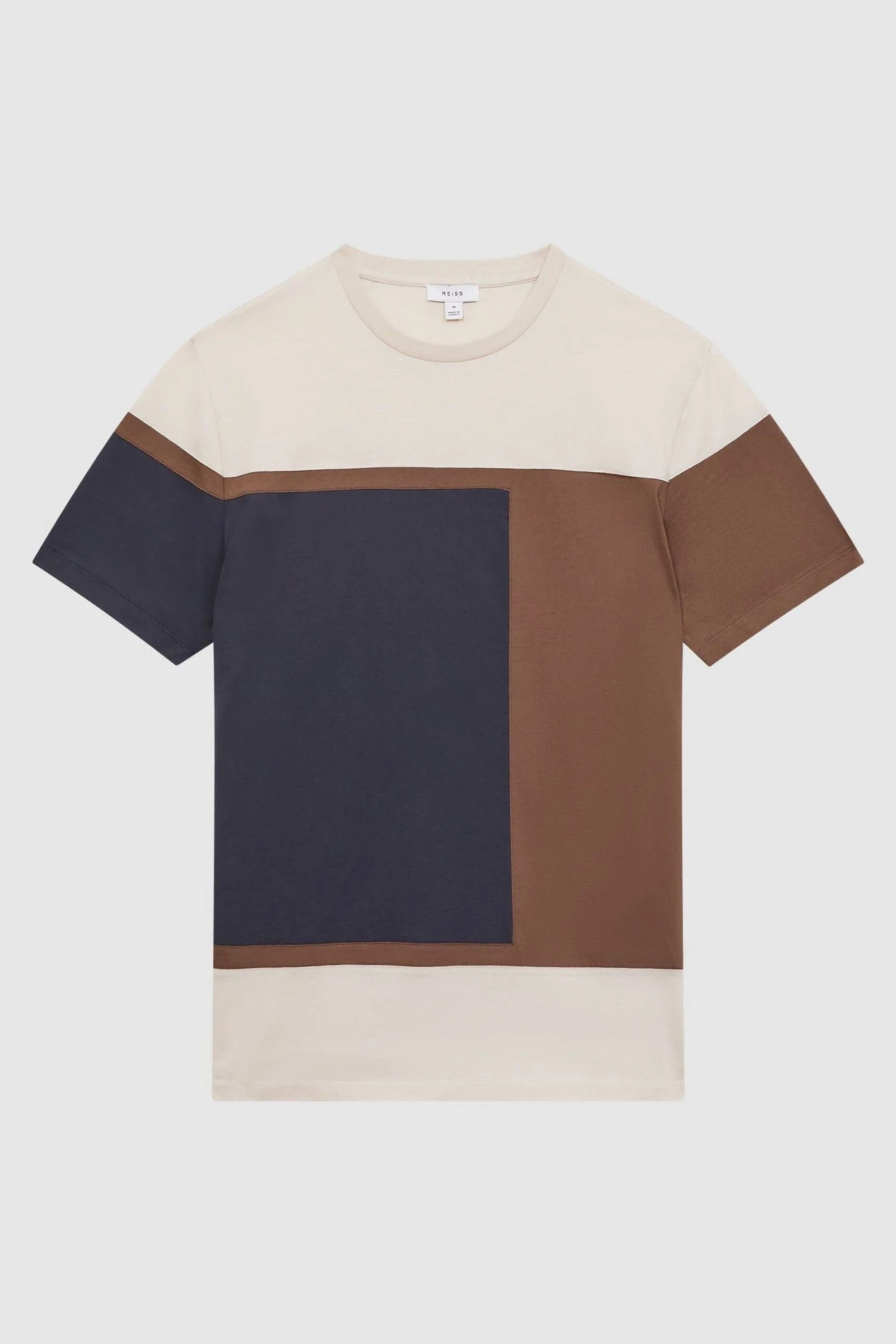 Reiss Holborn T-Shirt Aus Mercerisierter Baumwolle Mit Farbblockdesign 2 Reiss Holborn T-Shirt Aus Mercerisierter Baumwolle Mit Farbblockdesign – Bild 2
