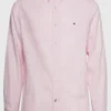 Tommy Hilfiger Schmal Geschnittenes, Strukturiertes, Weiches Hemd, Pink