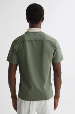 Reiss Troon Slim Fit Cuban Collar Contrast Shirt -Nike || Ted Baker Shop 695405s4 scaled