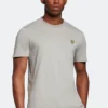 Lyle & Scott Grey Inset Collar T-Shirt