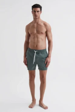 Reiss Beach Unifarbene Badehose Mit Kordelzug