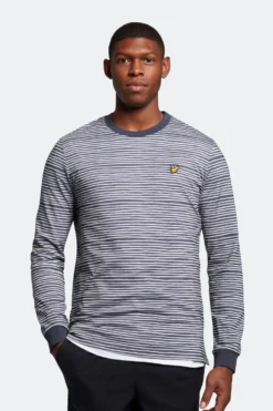 Lyle & Scott Langärmeliges Shirt Mit Matrosenstreifen, Blau