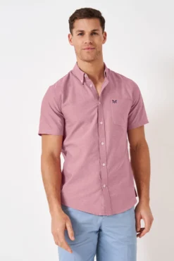 Crew Clothing Company Klassisches Hemd Aus Baumwolle, Pink