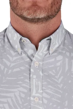 Raging Bull Kurzärmeliges Popelinehemd Mit Palmen-Print, Grau -Nike || Ted Baker Shop 804710s3 scaled