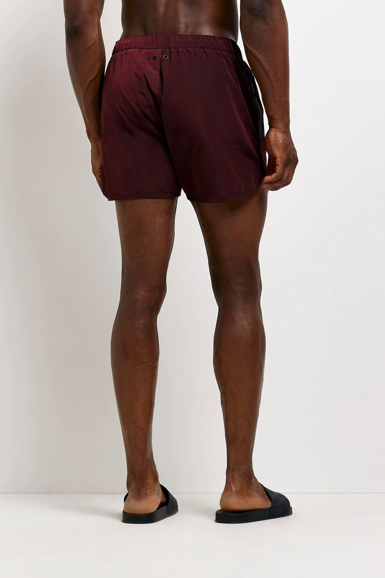 River Island Runner Schimmernde Badehose, Rot 2 River Island Runner Schimmernde Badehose, Rot – Bild 2