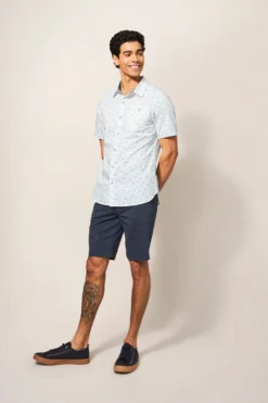 White Stuff Hemd Mit Palmenprint, Weiss