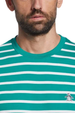 Original Penguin Green Breton Stripe T-Shirt -Nike || Ted Baker Shop 852243s3 scaled