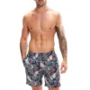 Speedo Herren Sport Badeshorts Mit Print, 18", Schwarz