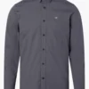 Calvin Klein Grey Stretch Poplin Slim Fit Shirt