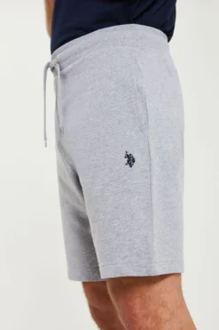U.S. Polo Assn. Mens Vintage Grey Heather 3CM DHM LB Sweat Shorts -Nike || Ted Baker Shop A60908s3 scaled