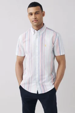 Next Kurzärmeliges, Gestreiftes Hemd