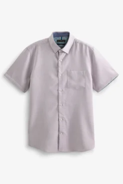 Next Pink - Slim Fit, Kurzärmelig - Signature Weiches Hemd Aus Modalmischung -Nike || Ted Baker Shop A79440s3 scaled