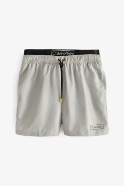 Calvin Klein Badehose Mit Doppeltem Bund, Grau