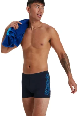 Speedo Boom Placement Badeshorts Mit Logo, Blau