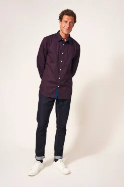 White Stuff Party Geblümtes Hemd, Violett