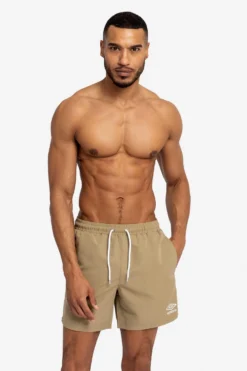 Umbro Badehose Mit Zierstreifen, Natur
