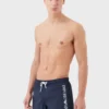 Emporio Armani Badeshorts Mit Seitlichem Logo, Marineblau