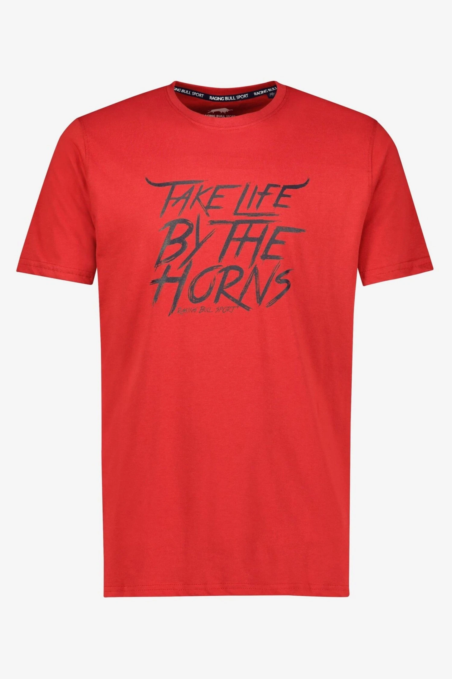 Raging Bull Casual T-Shirt, Rot 5 Raging Bull Casual T-Shirt, Rot – Bild 5