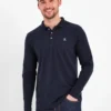 Tog 24 Herren Bander Langärmeliges Poloshirt, Blau