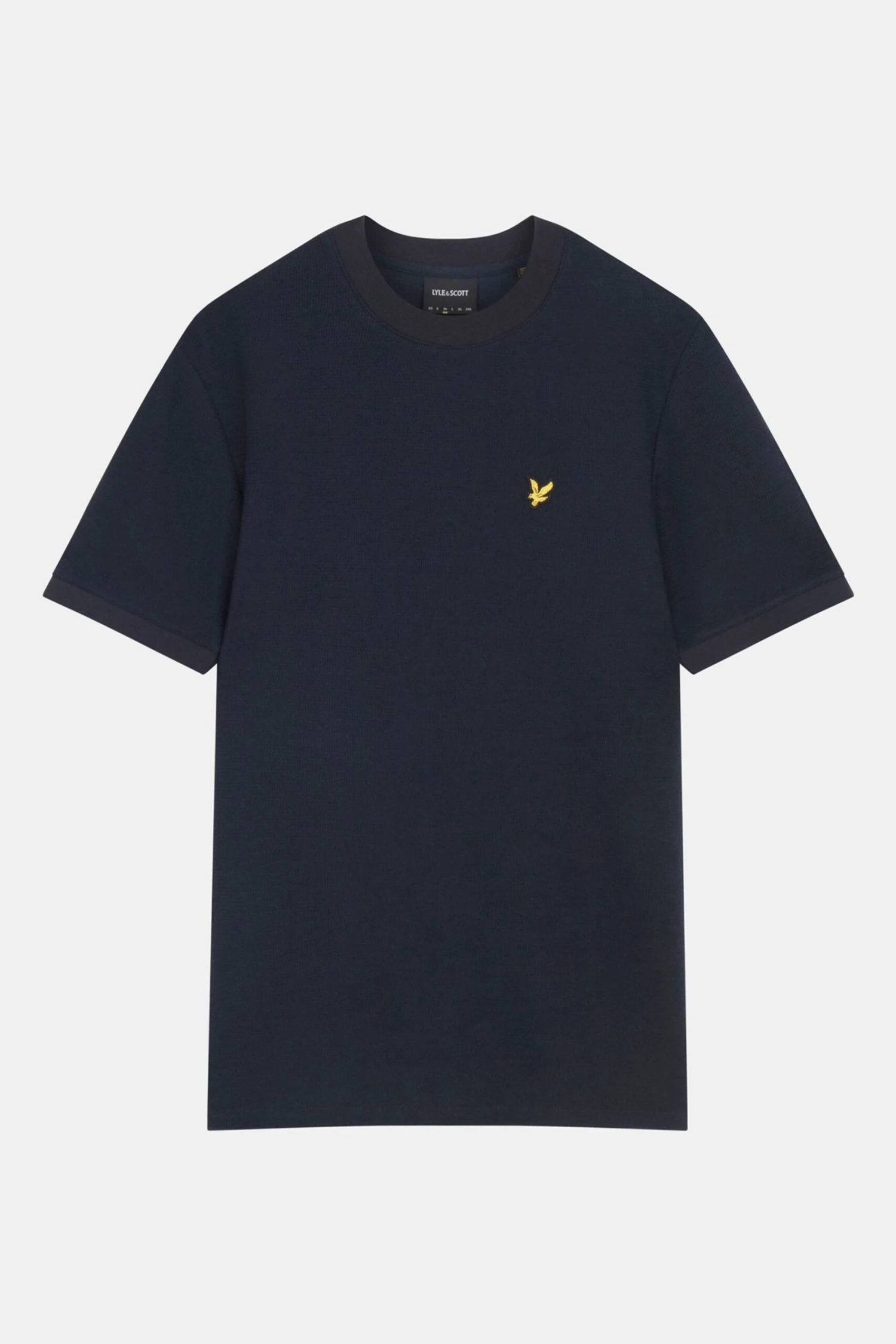Lyle & Scott Fein Strukturiertes T-Shirt, Blau 5 Lyle & Scott Fein Strukturiertes T-Shirt, Blau – Bild 5