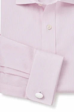 Savile Row Co Ticking Gestreiftes Hemd In Slim Fit Mit Doppelten Manschetten, Pink -Nike || Ted Baker Shop D00601s5 scaled