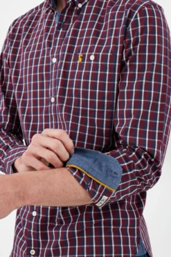 Joules Abbott Langärmeliges, Angerautes Popeline-Hemd Im Classic-Fit, Blau -Nike || Ted Baker Shop D01926s5 scaled