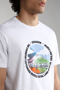 Napapijri Sangay White T-Shirt 9 Napapijri Sangay White T-Shirt -Nike || Ted Baker Shop D07710s4 scaled