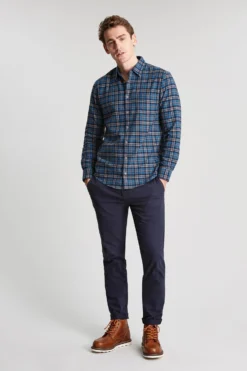Joules Buchannan Langärmeliges, Weiches Hemd In Classic Fit Mit Falte Hinten, Blau -Nike || Ted Baker Shop D24965s4 scaled