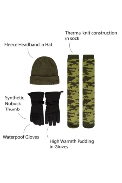 Khakigrün - Dare 2b X Next Skiset Mit Mütze, Handschuhe Und Socken Für Herren -Nike || Ted Baker Shop D25933s3 scaled
