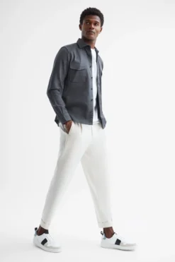 Reiss Arlo Hemdjacke Aus Baumwollleinen -Nike || Ted Baker Shop D51010s3 scaled