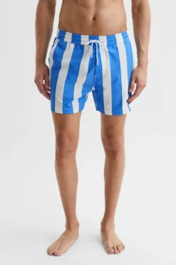Reiss Ocean Gestreifte Badehose Mit Kordelzug