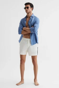 Reiss Jesse Gestreifte Badehose Mit Elastischem Bund -Nike || Ted Baker Shop D54 754s6 scaled